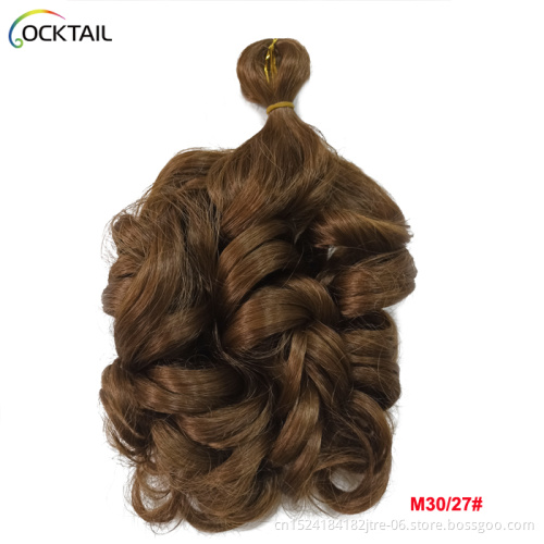 Kanekalon high temperature fiber spiral curl 150g braiding hair, spiral curly dreadlock synthetic hair braid extension in stock